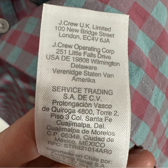 NEW J. Crew Flex Washed Classic Fit shirt, sz. Lg., check pattern, casual - Picture 10 of 12